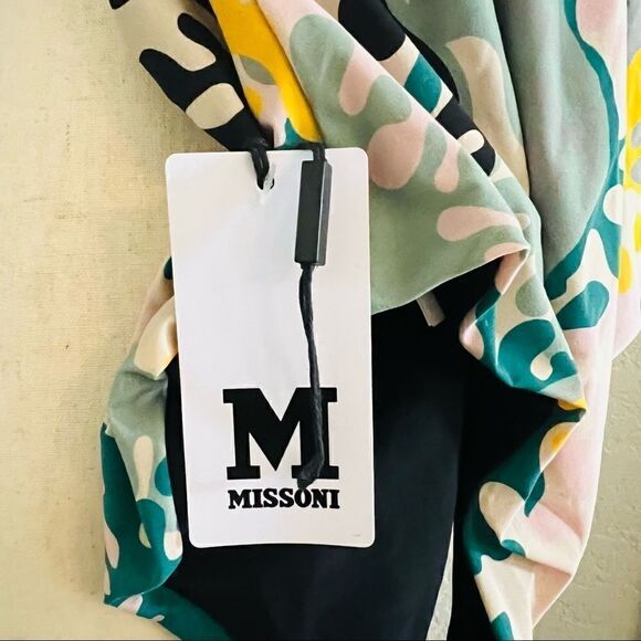 MISSONI Printed Halter One-Piece Swimsuit, Size 42 Euro (8 US) Multi Color,‎ NWT - Picture 7 of 15